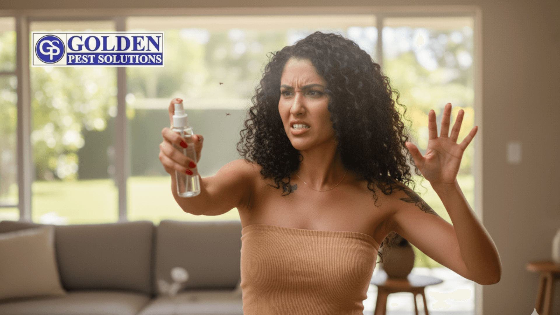 fly control by a hot lady