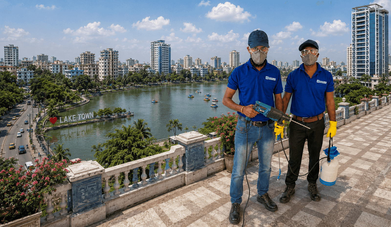 Pest Control in Lake Town, Kolkata by Golden Pest Solutions.